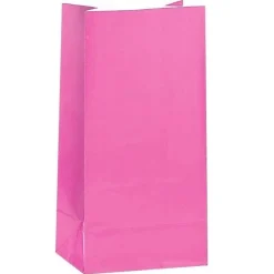 Kalaspåsar i papper - Mörkrosa 12-pack