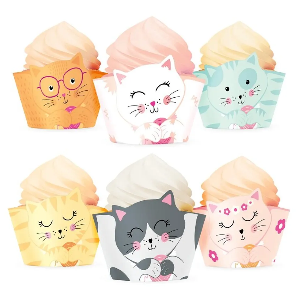 Katt Muffinsöverdrag 6-pack