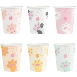 Katt Pappmuggar 220 ml 6-pack