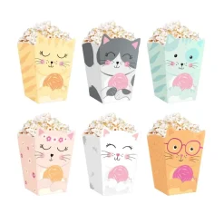 Katt Popcornboxar 6-pack