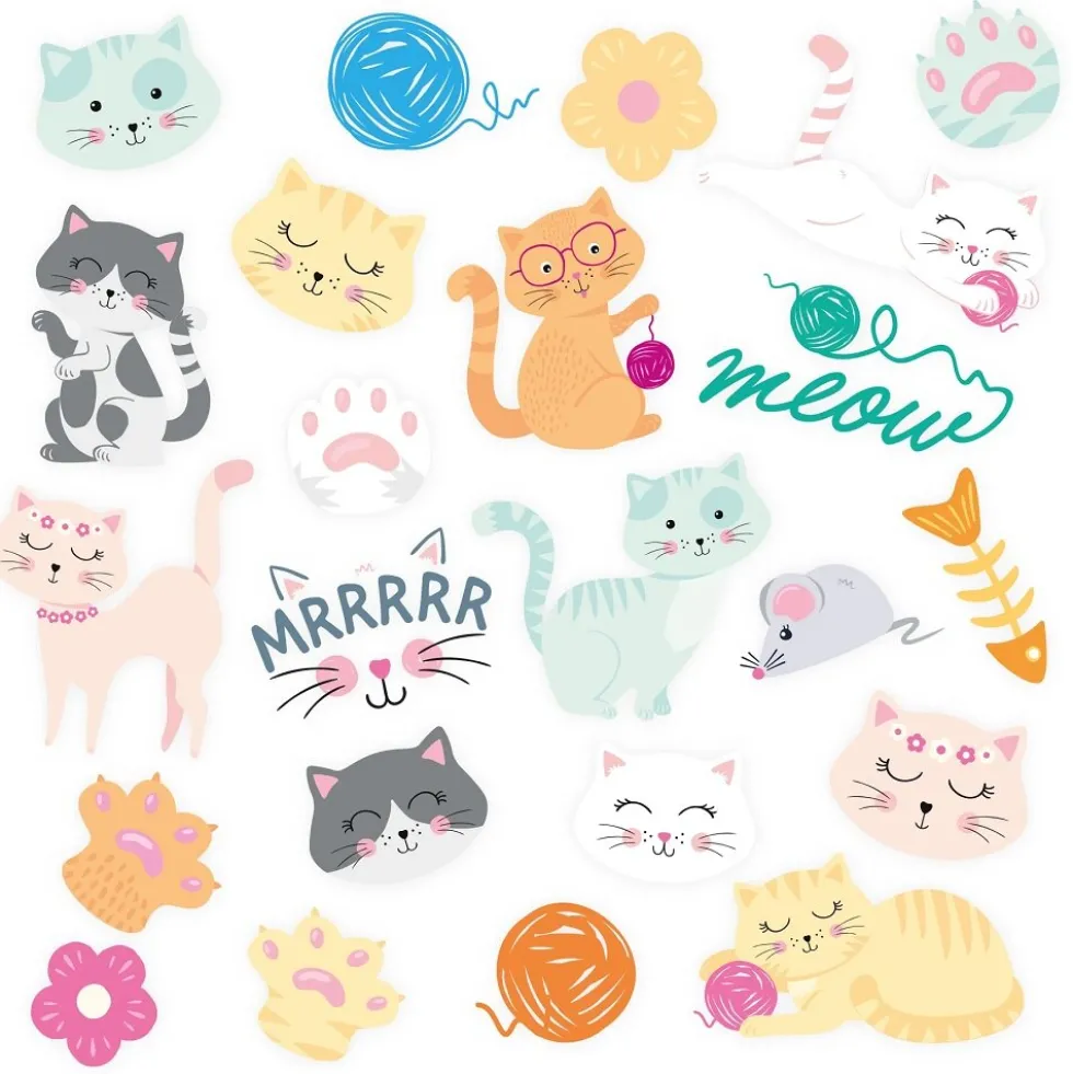 Katt Tatueringar 23-pack
