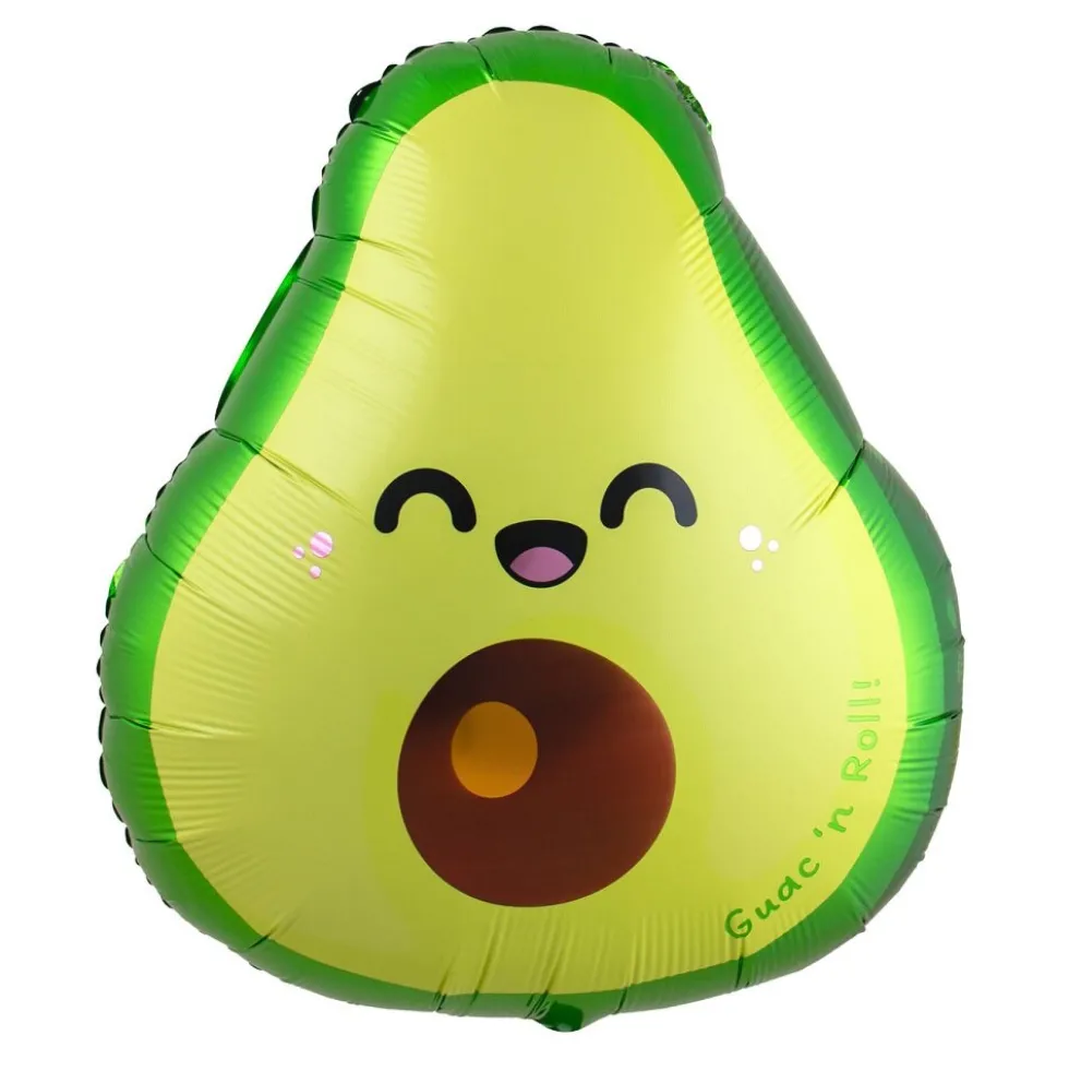 Kawaii Folieballong Avokado 60 cm