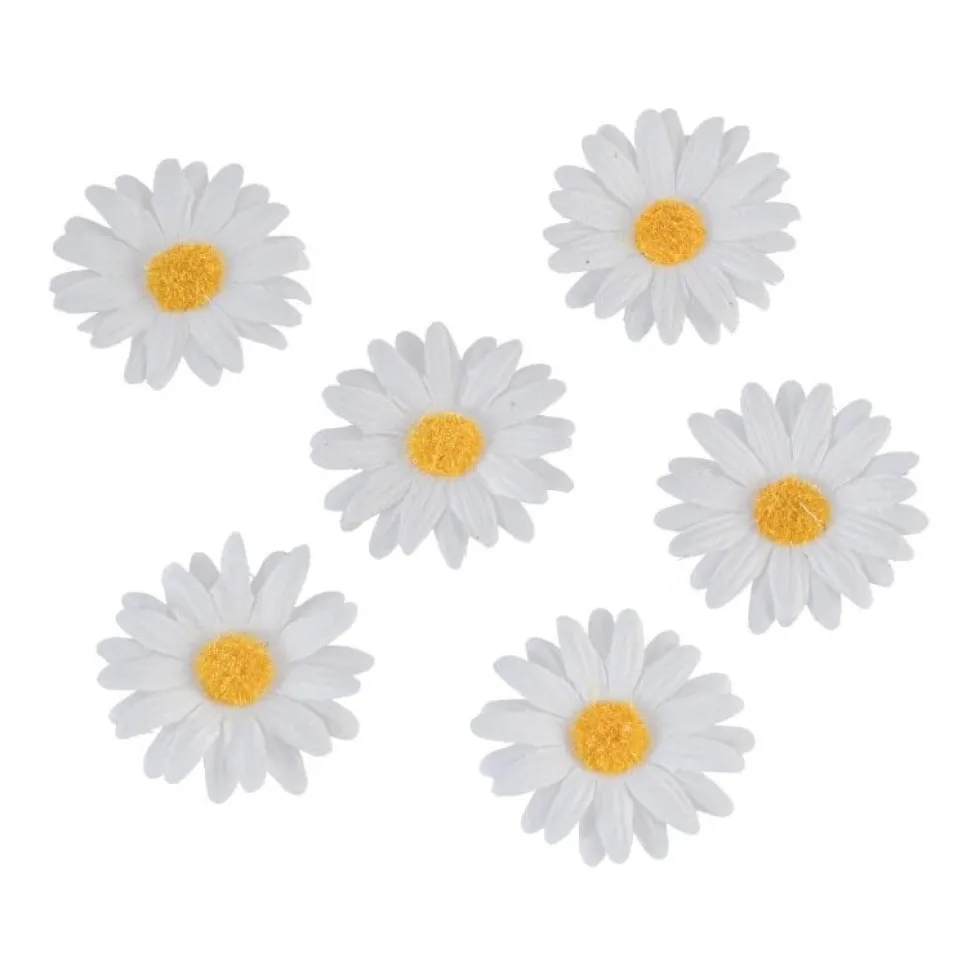 Konstgjorda Prästkragar 4,5 cm 6-pack