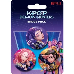 K-Pop Demon Hunters Knappar 3-pack