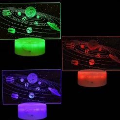LED Lampa 3D Planetarium