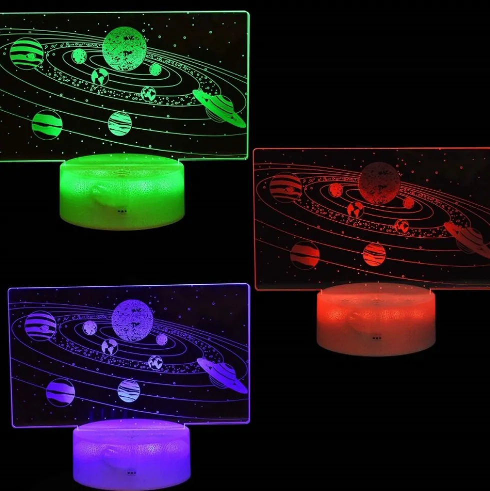 LED Lampa 3D Planetarium