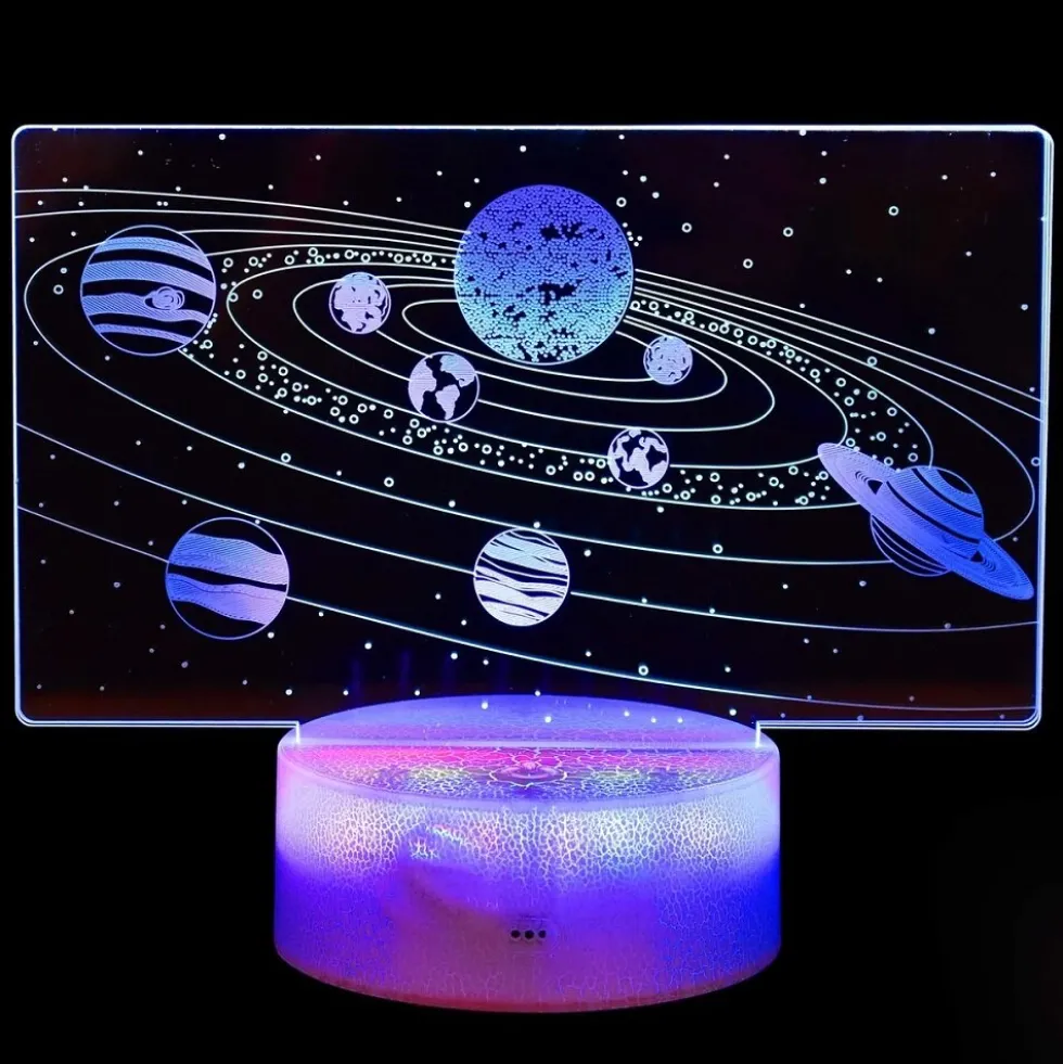 LED Lampa 3D Planetarium