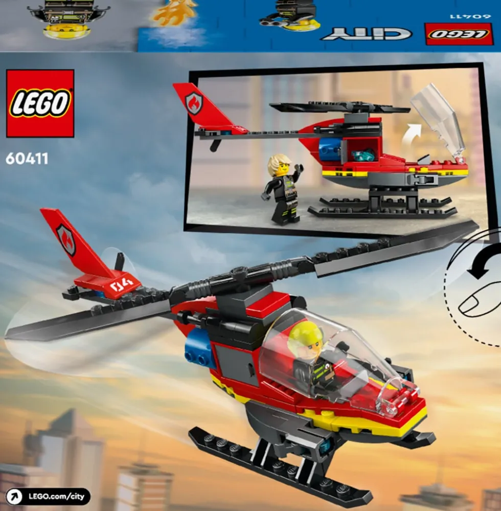 LEGO City - Brandräddningshelikopter 5+