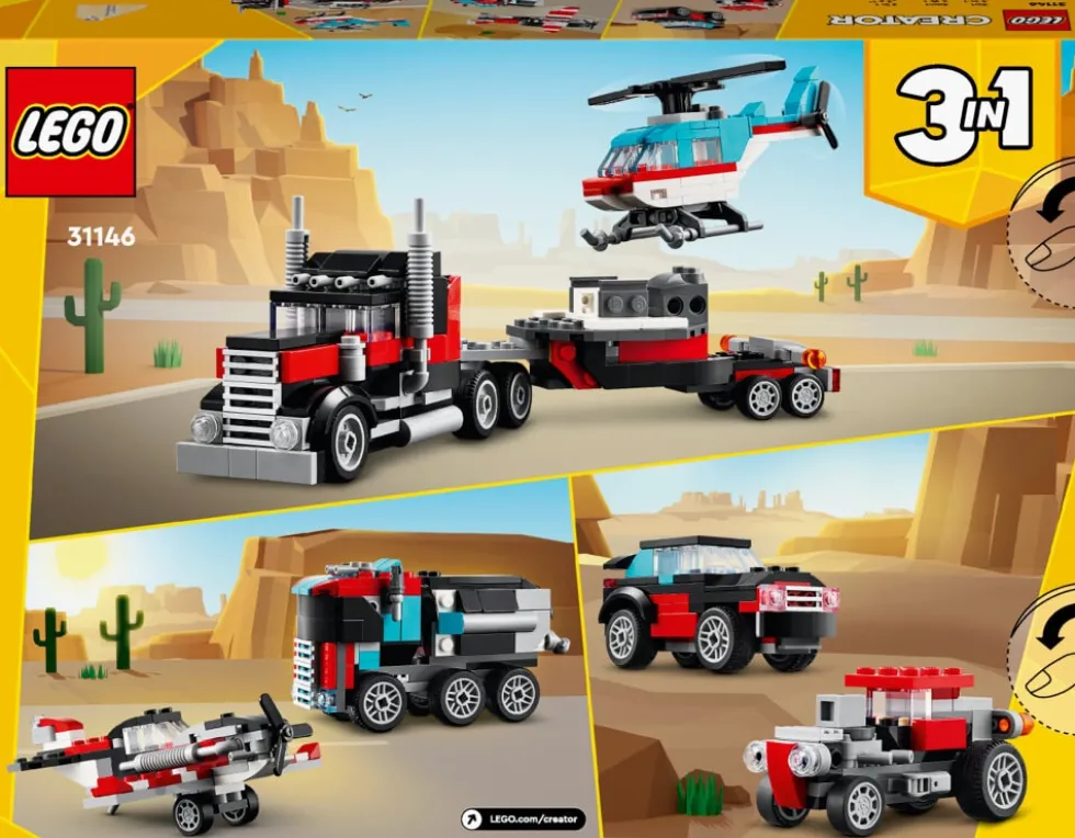 LEGO Creator - Flakbil med helikopter 7+