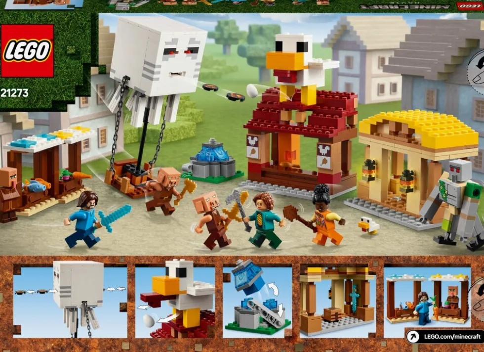 LEGO Minecraft - Byanfall med gastballong 10+