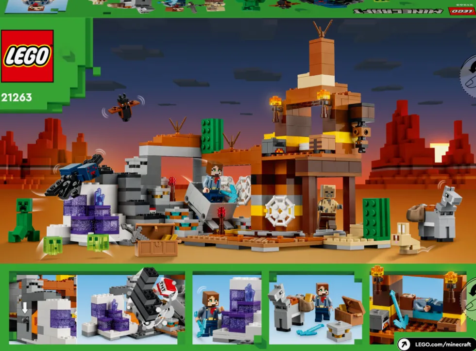 LEGO Minecraft - Gruvschaktet i stenöknen 8+