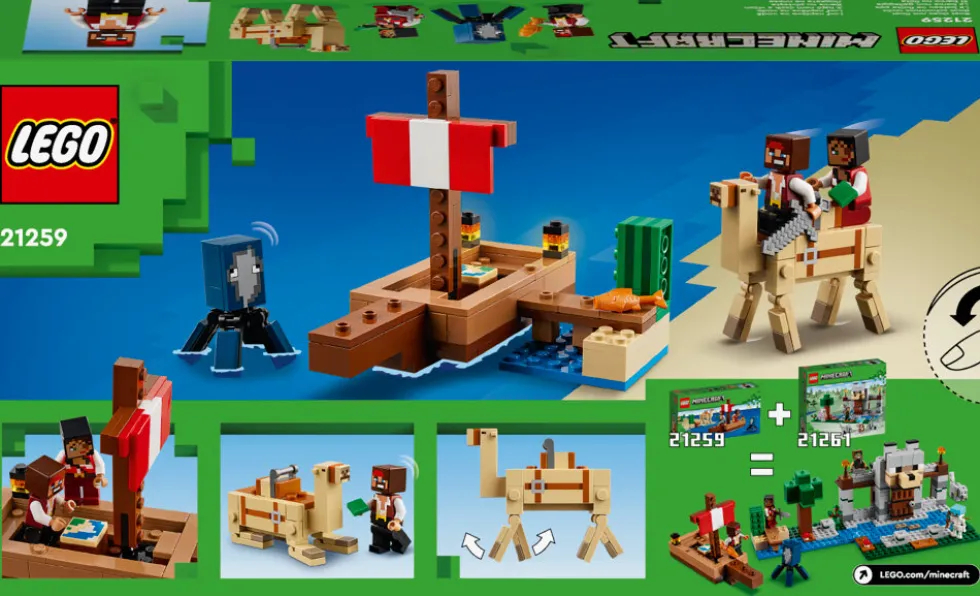 LEGO Minecraft - Piratskeppsresan 8+