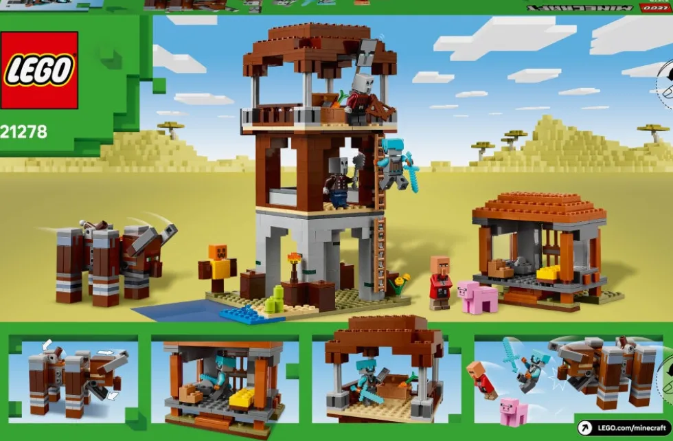 LEGO Minecraft - Plundrarvakttorn och vilddjur 9+