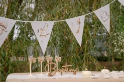 Little Teddy Babyshower Flaggirlang 3 meter