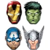 Mighty Avengers - Ansiktsmasker av papp 6-pack