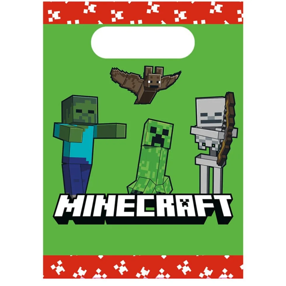 Minecraft - Kalaspåsar av papper 4-pack