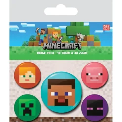 Minecraft - Knappar 5-pack