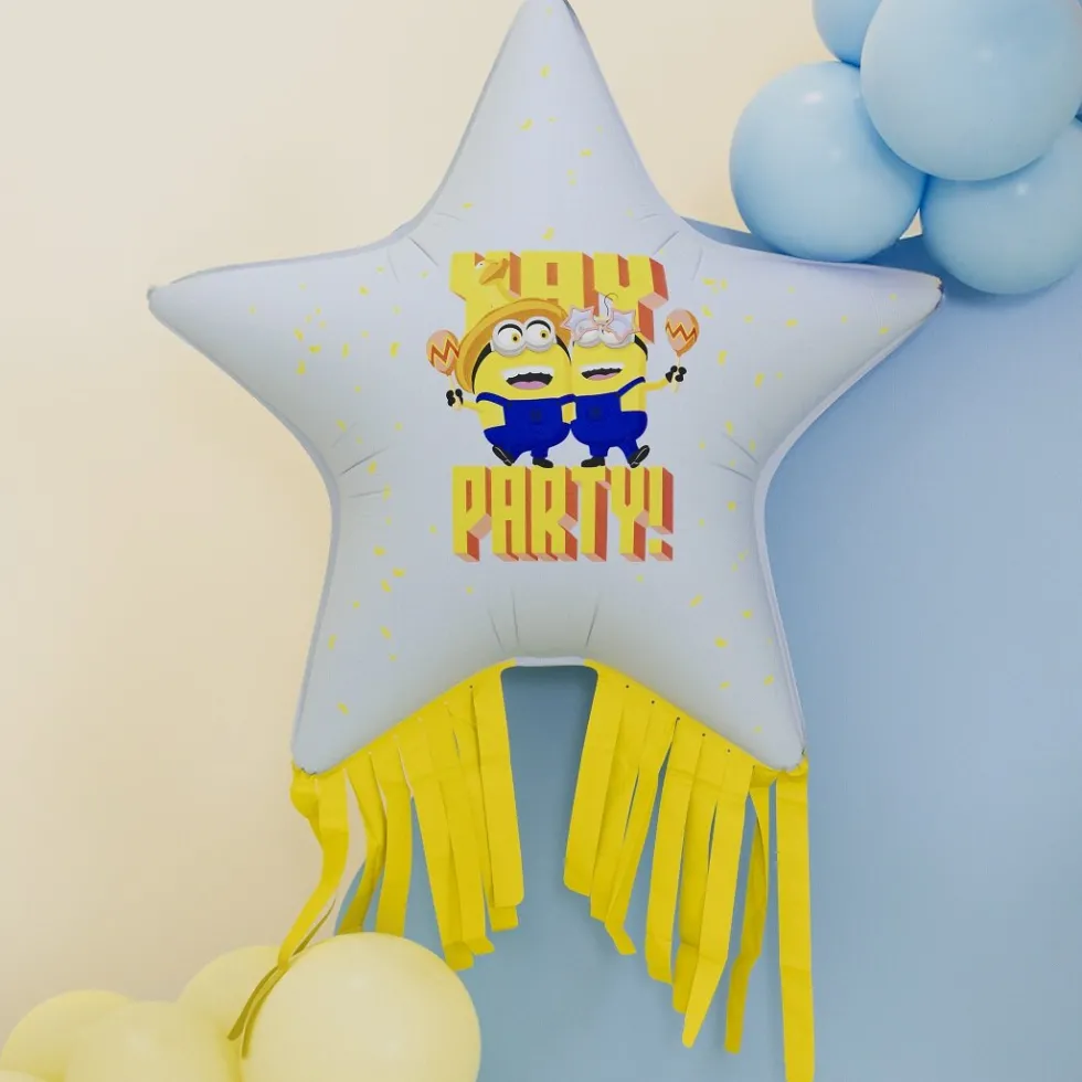 Minions Stjärnformad Folieballong 72 cm