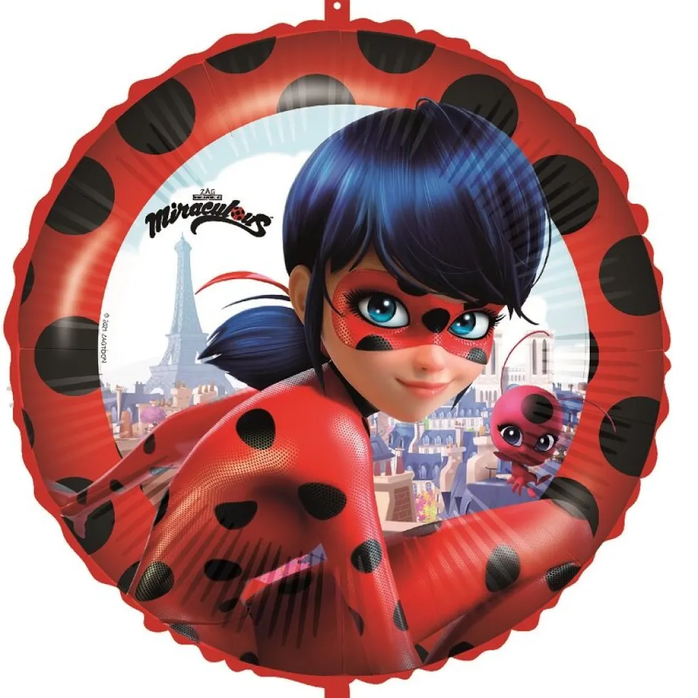 Miraculous Ladybug - Folieballong med ballongvikt 46 cm