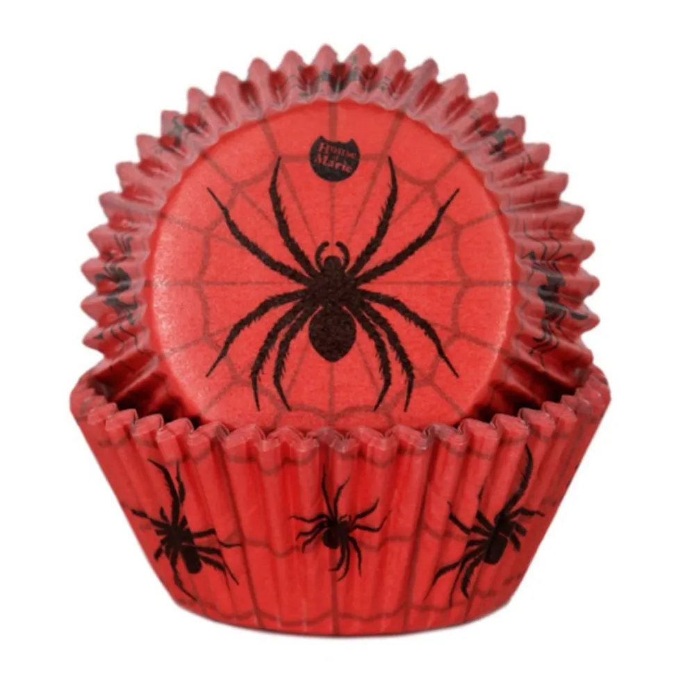 Muffinsformar Halloween Spindel 48-pack