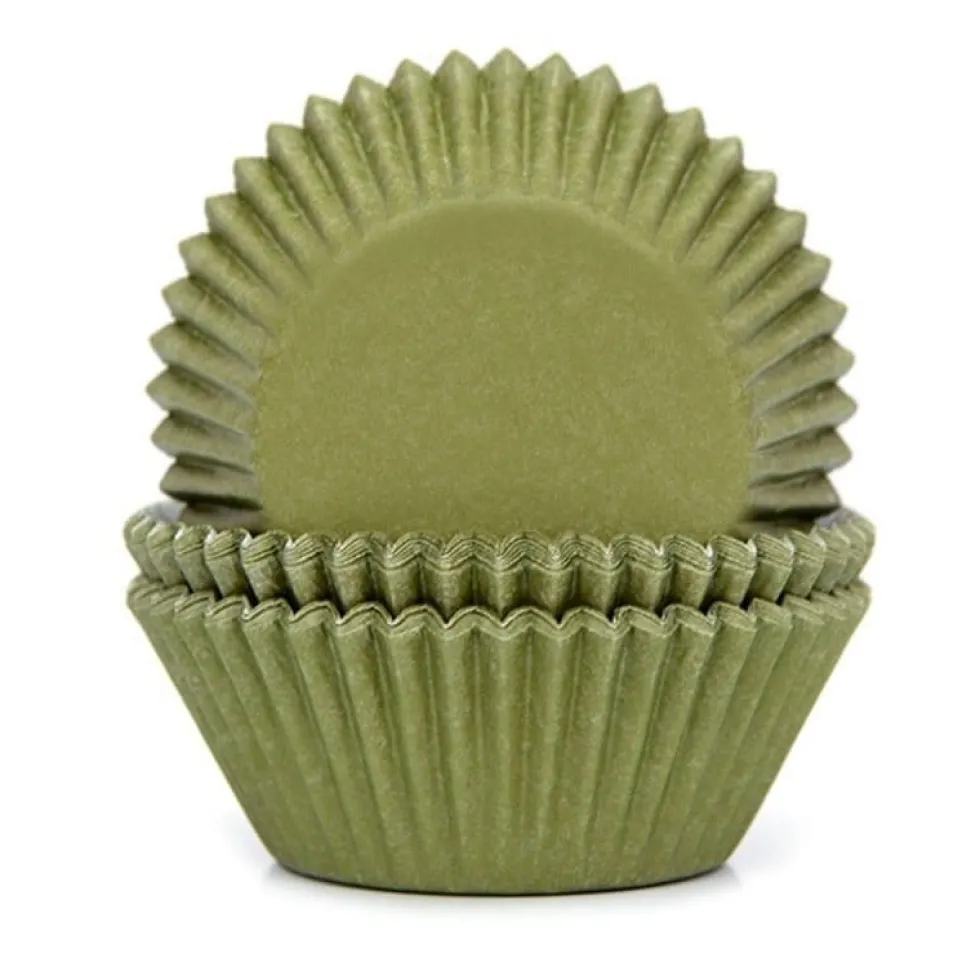 Muffinsformar Olivgröna 50-pack