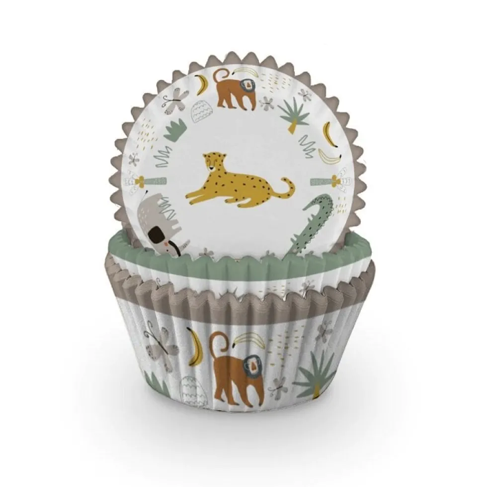 Muffinsformar - Safaridjur 60-pack
