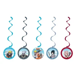 Naruto - Hängande Swirl Dekorationer 5-pack