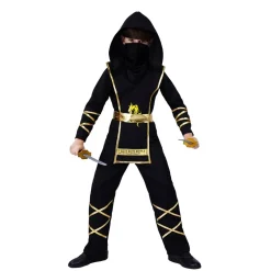 Ninja Gold Maskeraddräkt Barn 7-12 år