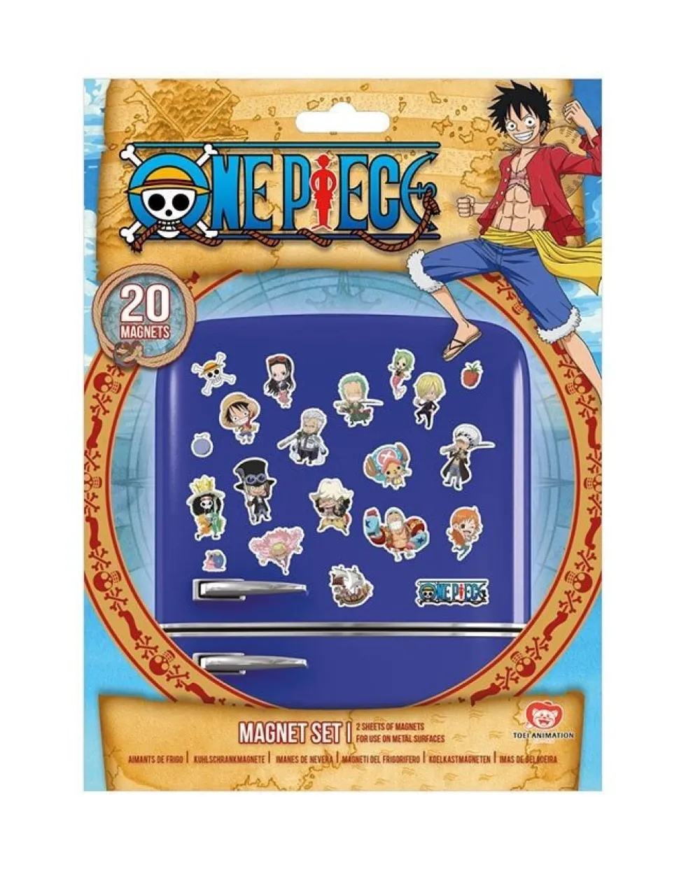 One Piece - Kylskåpsmagneter 20 st.