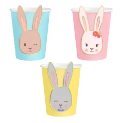 Pappmuggar Påskharar 220 ml, 6-pack