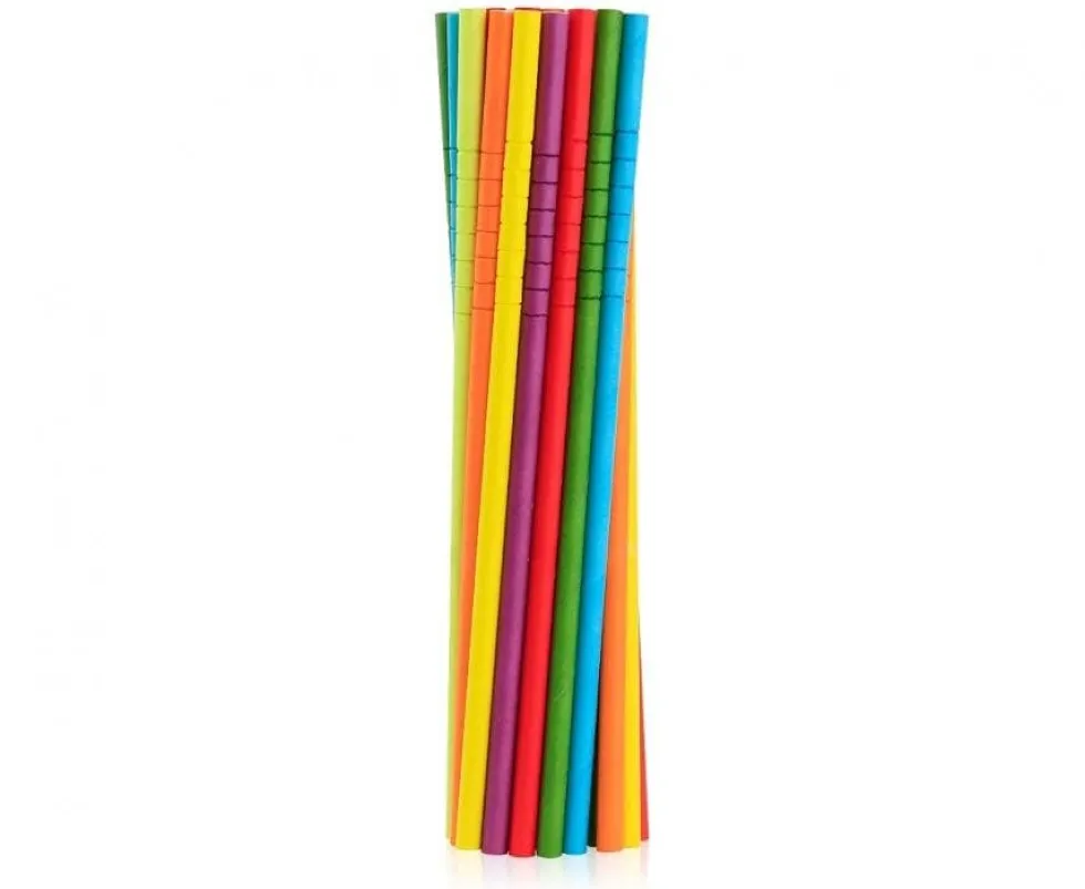 Pappsugrör - Böjbara 250-pack