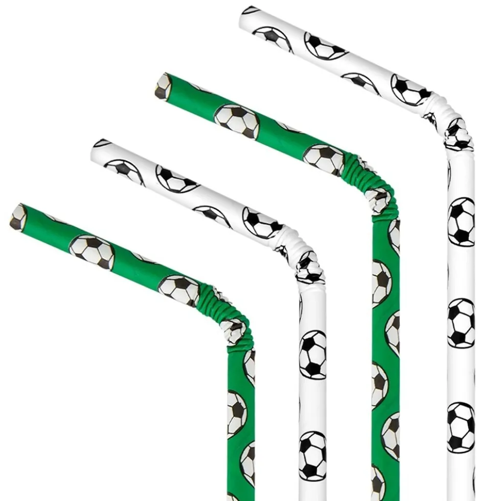 Pappsugrör Fotboll 10-pack