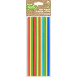 Pappsugrör - Regnbågsfärgade 24-pack