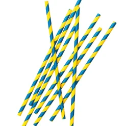 Pappsugrör Svenska Flaggan 24-pack