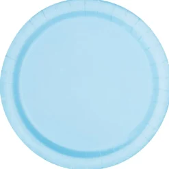 Papptallrikar 22 cm Ljusblå 8-pack