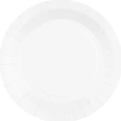 Papptallrikar 22,5 cm - Vita 10-pack