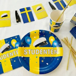 Papptallrikar Studenten 6-pack