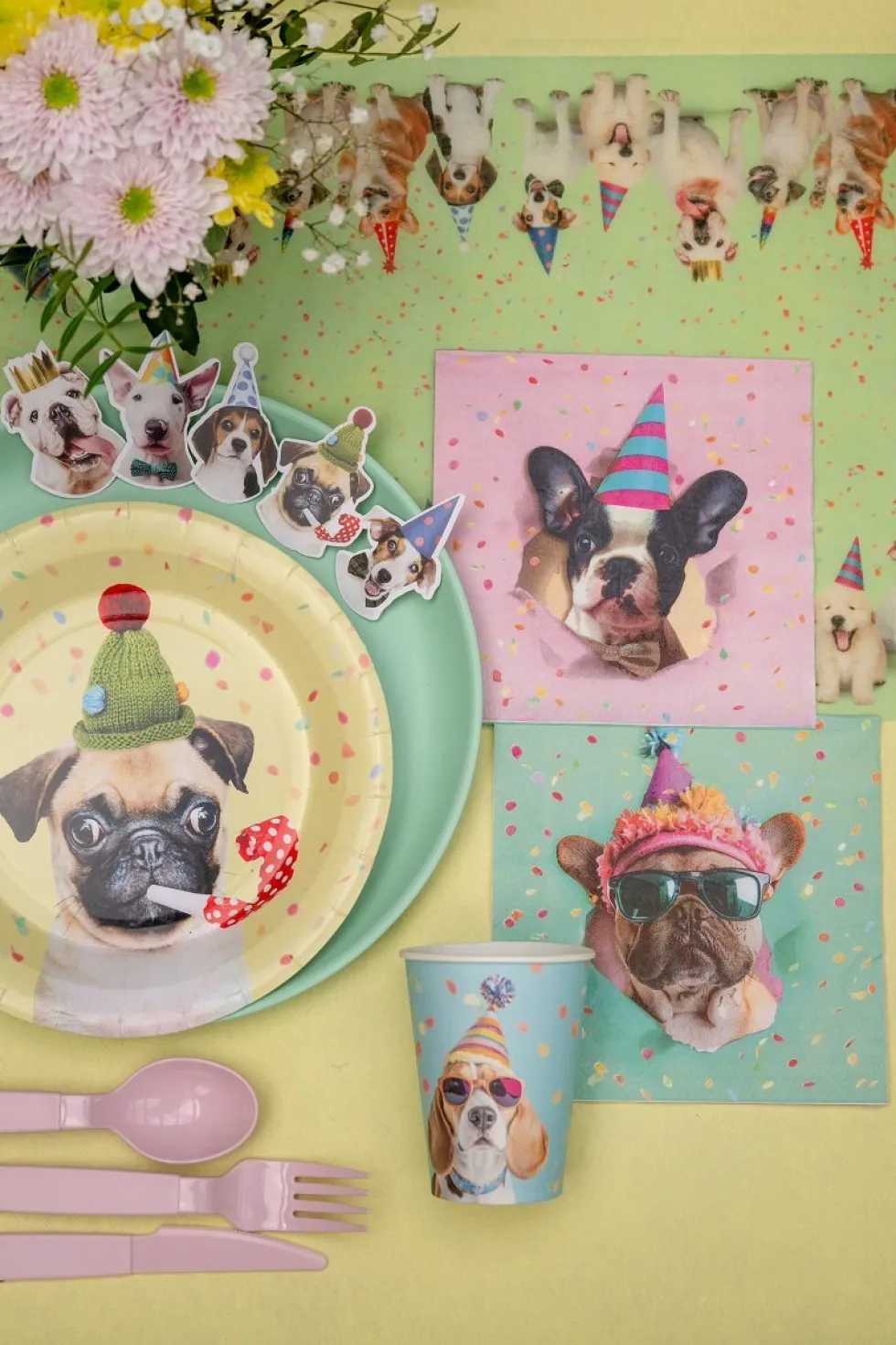 Party Dog Pappmuggar 6-pack