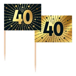 Party Picks 40 år 50-pack