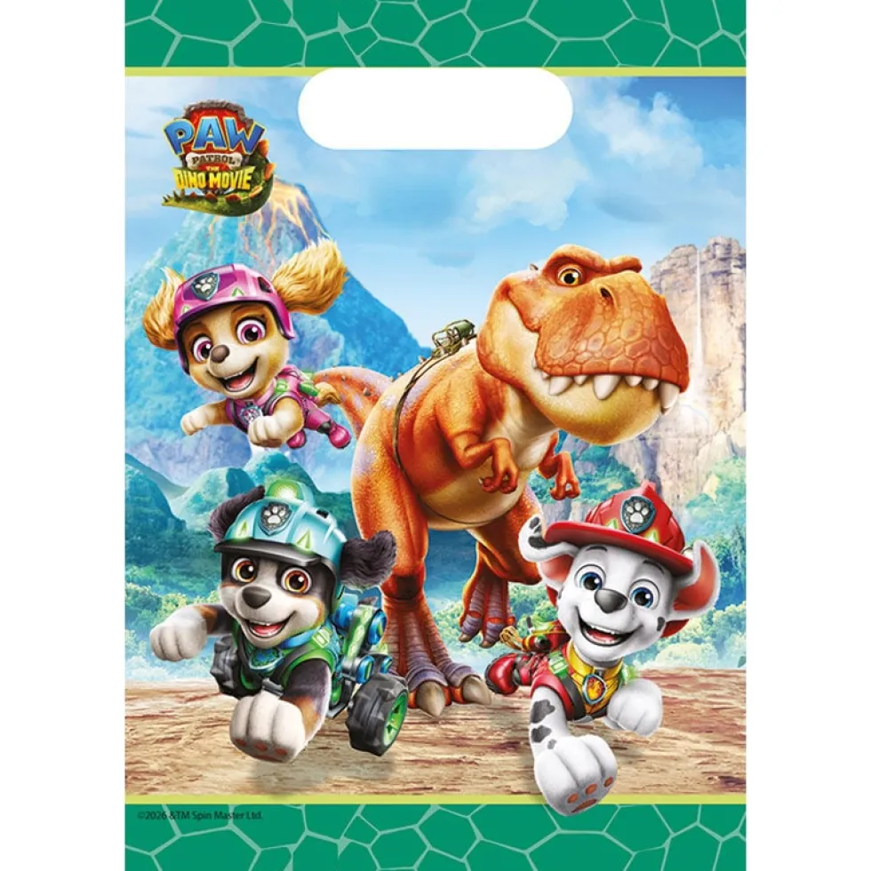 Paw Patrol Dino Movie Kalaspåsar av papper 4-pack