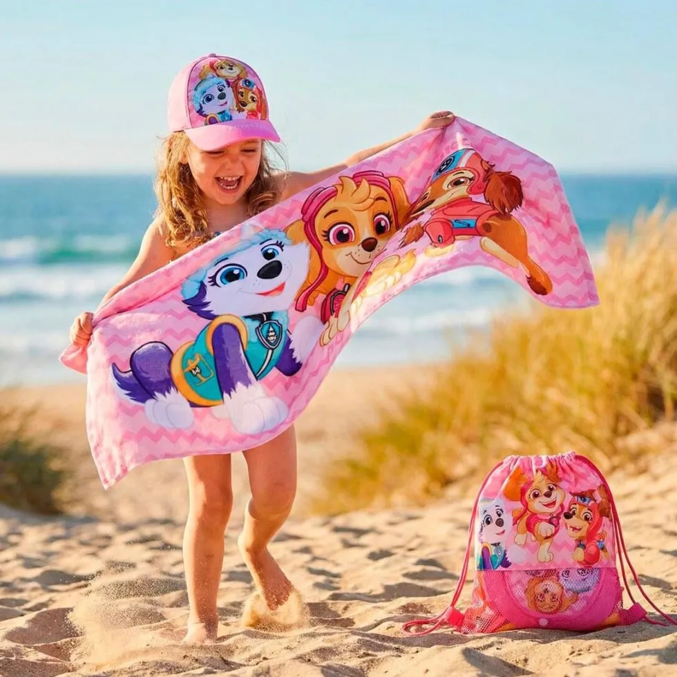 Paw Patrol Skye - Set med Handduk, Keps & Gympapåse