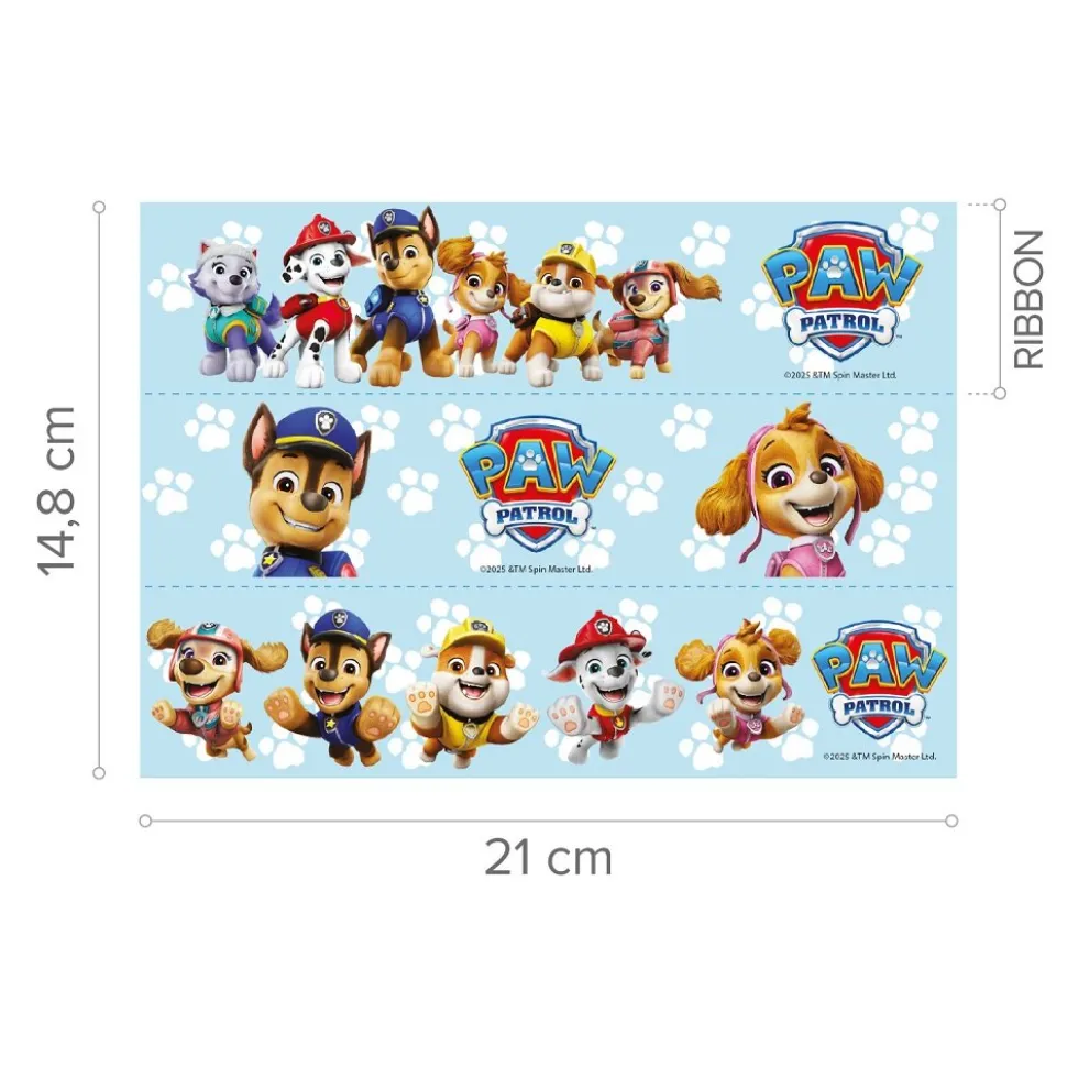 Paw Patrol Tårtdekorband Sockerpasta