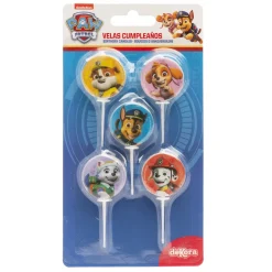 Paw Patrol - Tårtljus picks 5-pack