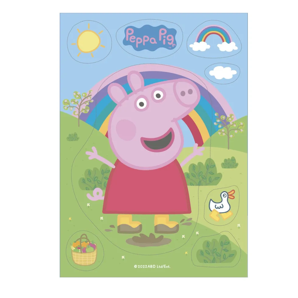 Peppa Pig - Tårtdekorationer av Oblat 8-pack