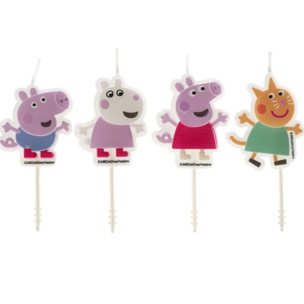 Peppa Pig - Tårtljus Picks 4-pack