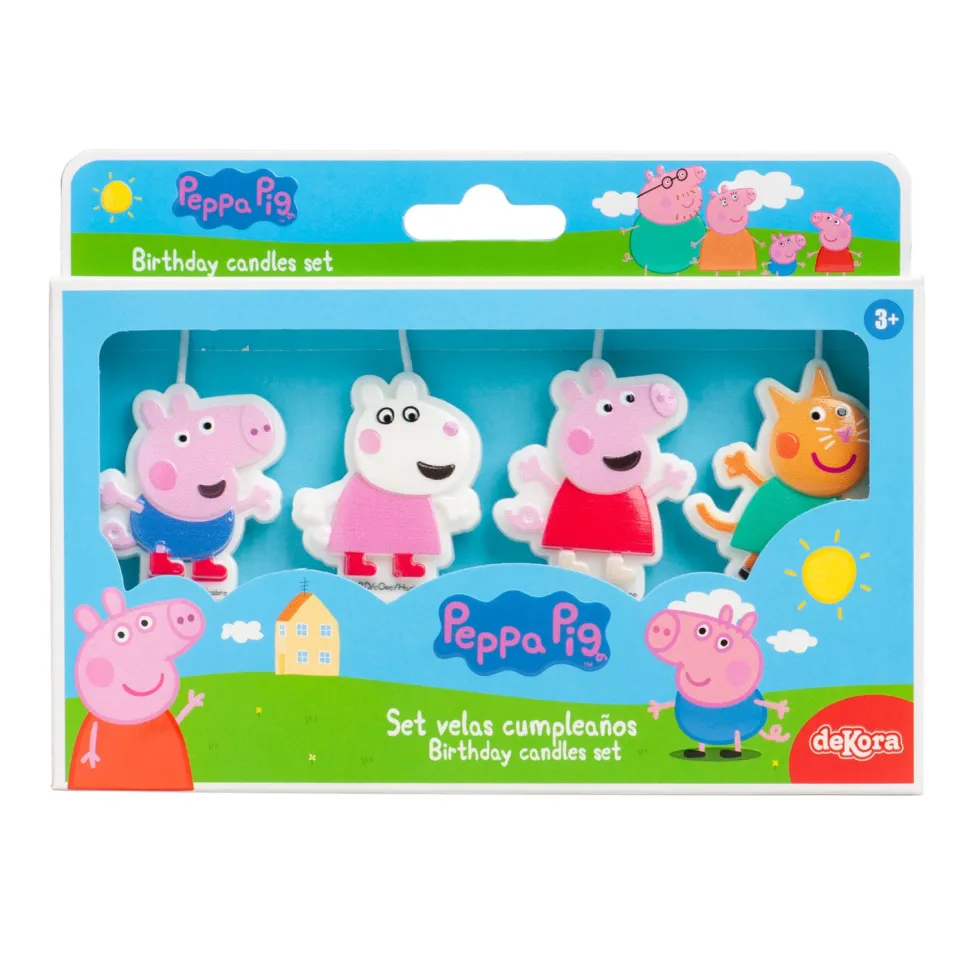 Peppa Pig - Tårtljus Picks 4-pack