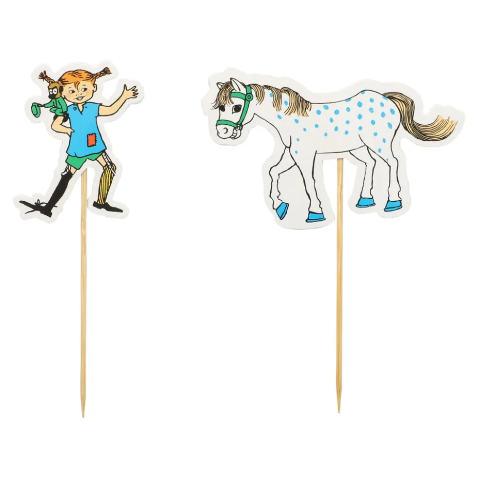 Pippi Långstrump - Cake Toppers 10-pack