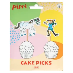 Pippi Långstrump - Cake Toppers 10-pack