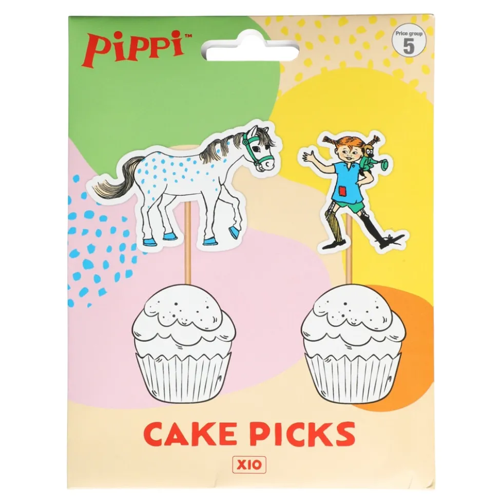 Pippi Långstrump - Cake Toppers 10-pack