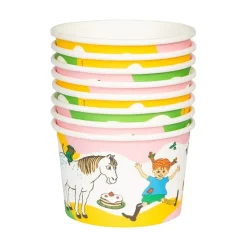 Pippi Långstrump - Glassbägare 8-pack